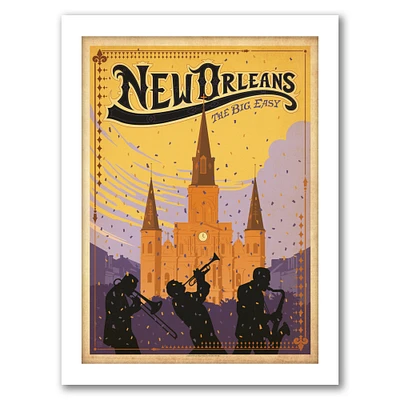 New Orleans by Anderson Design Group Black Framed Print - Americanflat