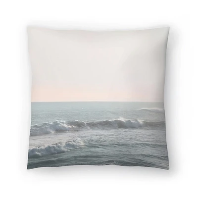 Modern Pink Beach Throw Pillow Americanflat Decorative Pillow