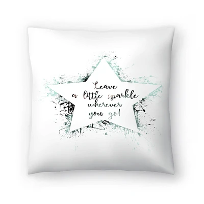 Leave A Sparcle Throw Pillow Americanflat Decorative Pillow