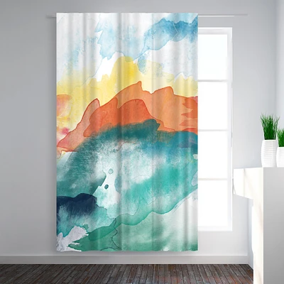 Abstract 3 by Amy Brinkman Blackout Rod Pocket Single Curtain Shade Panel 50x84