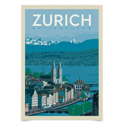 Switzerland Zurich by Joel Anderson Poster Art Print  - Americanflat