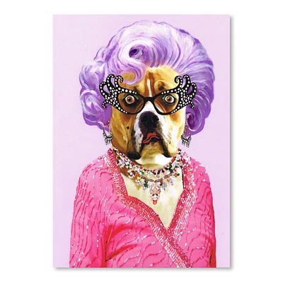 Dame Edna Bulldog by Coco De Paris  Poster Art Print - Americanflat