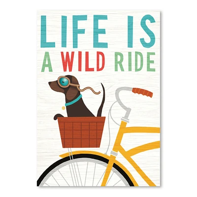 Beach Bums Dachshund Bicycle I Life by Michael Mullan Poster - Americanflat