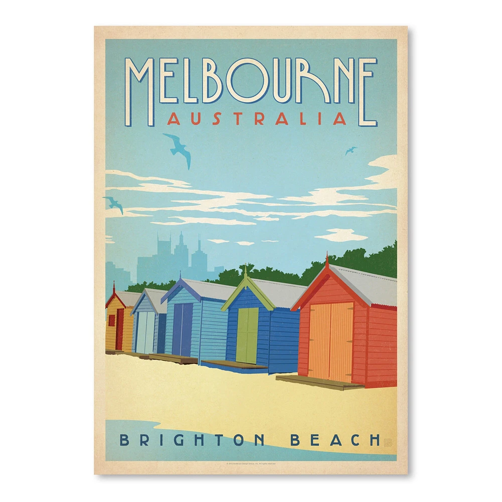 Melbourne by Anderson Design Group  Poster Art Print - Americanflat