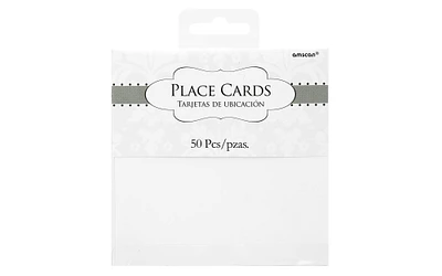 Amscan Placecard Traditional White