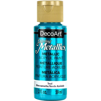 DecoArt Dazzling Metallics Acrylic Color, 2 oz., Teal