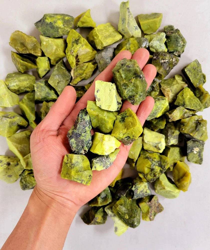 Serpentine Crystals- Raw Rough Stones Bulk from India