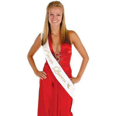 Prom Queen Satin Sash (Pack of 6)