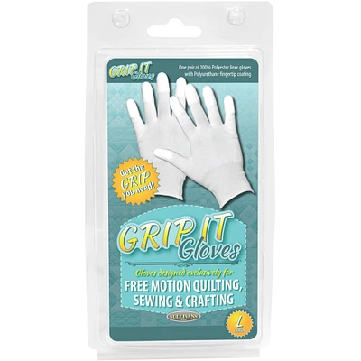 Sullivans Grip Gloves For Free Motion Quilting-Large