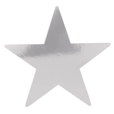 Jumbo Foil Star Cutout (Pack of 12)