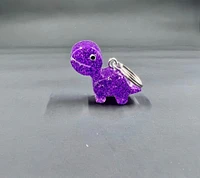 Big Purple Dinosaur Keychains