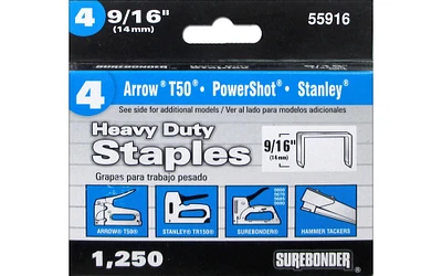 Surebonder Staples Heavy Duty 4# 9/16" 1250pc