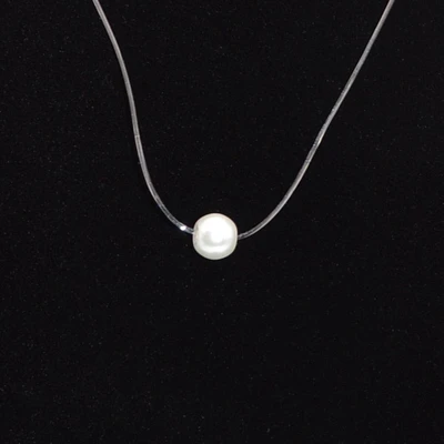Floating Glass Pearl Necklace