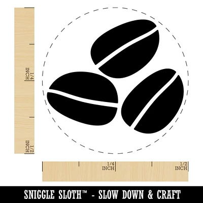 Coffee Beans Trio Self-Inking Rubber Stamp for Stamping Crafting Planners