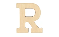 Essentials By Leisure Arts Arts Wood Letter 1.75" Birch R