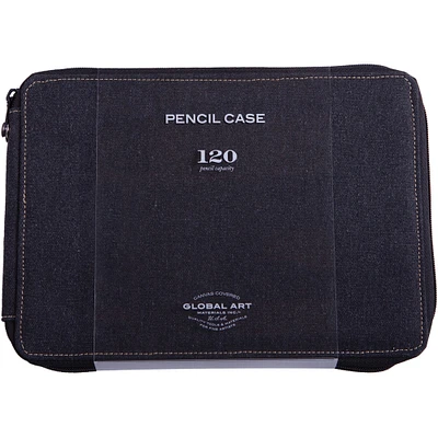 Canvas Pencil Case Holds 120-Black