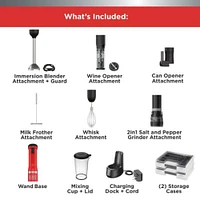 BLACK+DECKER Kitchen Wand 6 Kit, Red (BCKM1016KS06)