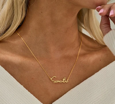 Personalised Name Necklace, Custom Name Necklace, Nameplate Necklace, Personalised Jewellery