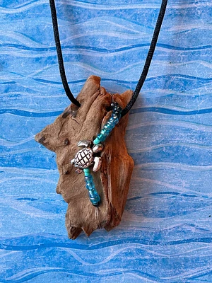 Driftwood Necklace Sea Turtle