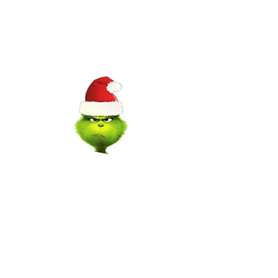 Grinch Themed Christmas Car Sticker