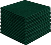 FabricLA Acrylic Felt Fabric - Pre Cut | 4" X 4" Inches | DIY Craft, Hobby, Costume, Decoration | Hunter Green - 42 Pieces