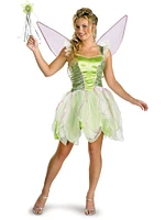 Adults Womens Deluxe Classic Disney Peter Pan Tinker Bell Tinkerbell Costume