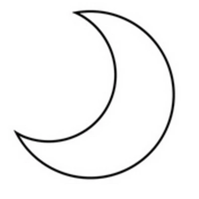 Moon Vinyl Decal Sticker