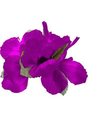 Dark Purple Adult Luau Hawaiian Flower Hibiscus Costume Accessory Hair Clips