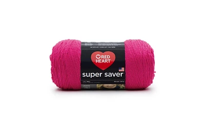 C&C Red Heart Super Saver Yarn 7oz Shocking Pink