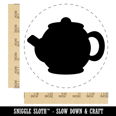 Teapot Kettle Solid Self-Inking Rubber Stamp for Stamping Crafting Planners