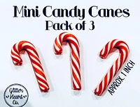 Fake Mini Candy Canes by Glitter Heart Co.™