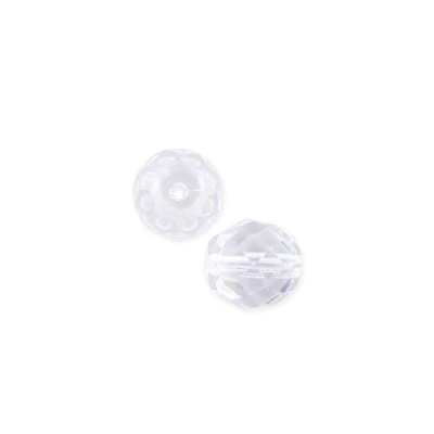 Czech Fire Polished Glass Round Beads 6mm Crystal (Package of 25)