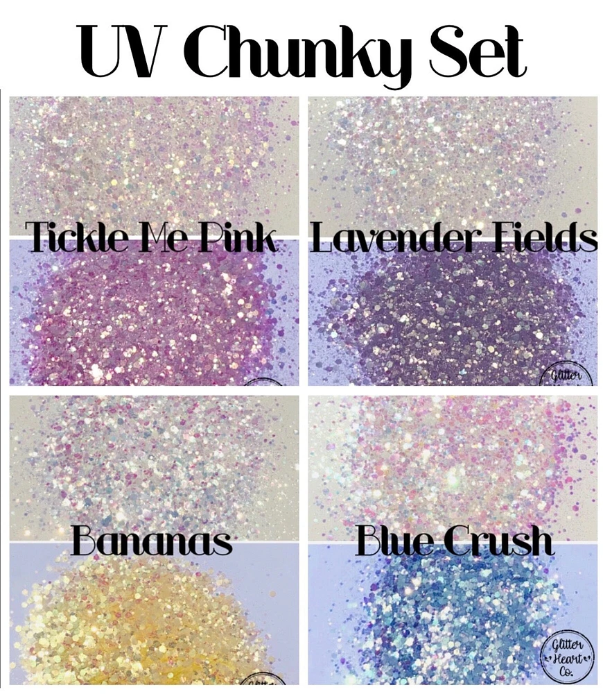 Glitter UV Chunky Set by Glitter Heart Co.™