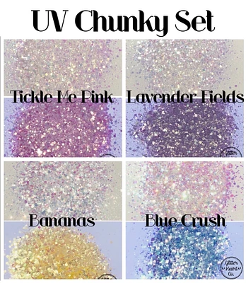 Glitter UV Chunky Set by Glitter Heart Co.™