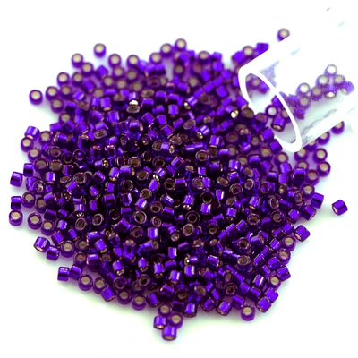 Miyuki Delica Seed Bead 11/0 Silver Lined Regal Purple
