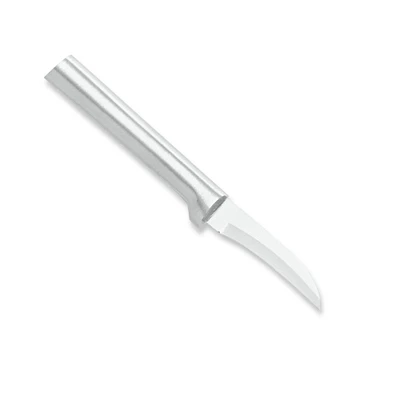 Rada Bird's Beak Paring Knife, 2.38 inch Blade Reverse Curved Granny Parer, Stainless Steel with Solid Aluminum Handle