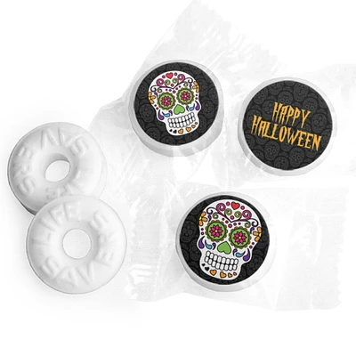 Halloween LifeSavers Mints Party Favors (Approx. 300 mints & 324 Stickers) by Just Candy - Assembly Required - Sugar Skulls