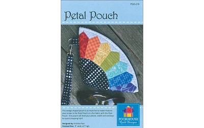 Poorhouse Quilt Designs Petal Pouch Ptrn