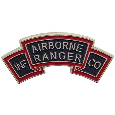 EagleEmblems P14813 PIN-Army,Ranger,A/B,TAB (1'')