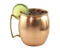 GC Home & Garden 5" Traditional Moscow Mule Smooth Copper Mug with Brass Handle - 20 oz