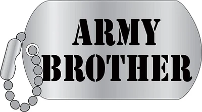 EagleEmblems P64036 PIN-Army,Brother ''Dog TAG'' (1.25'')