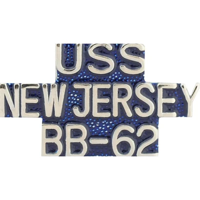 U.S. Navy USS New Jersey BB-62 Pin 1"