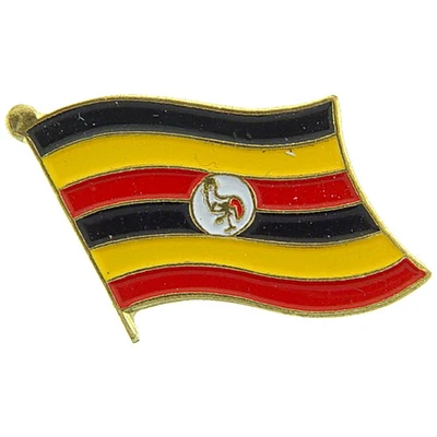 Uganda Flag Pin 1"