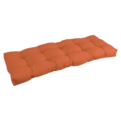 inch by 19-inch Tufted Solid Twill Bench Cushion -Color