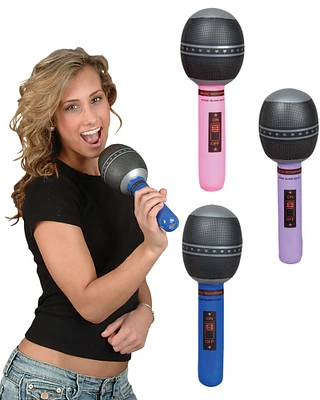 Inflatable Pop Star Singer Prop Microphone Costume Accessory