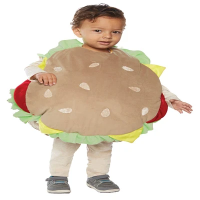 The Costume Center Brown and Red Hamburger Unisex Toddler Halloween Costume - Large