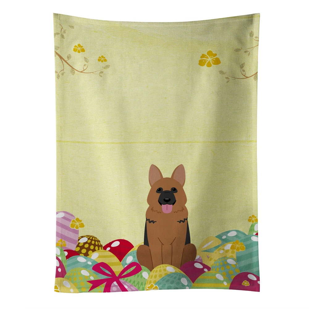 "Caroline's Treasures Easter Eggs German Shepherd Kitchen Towel, Multicolor, 25"" x 15"""