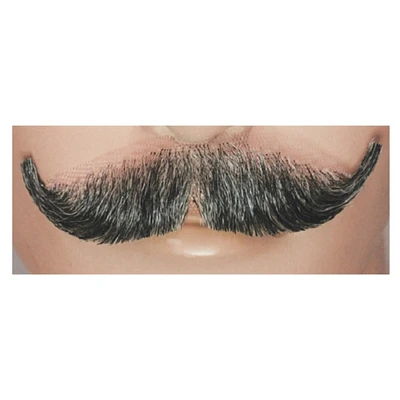 The Costume Center Medium Brown Gray Men Adult English Halloween Mustache Costume Accessory - One Size