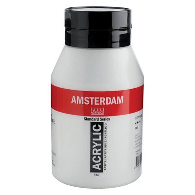 Amsterdam Standard Series Acrylic Paint, 1000ml, Zinc White