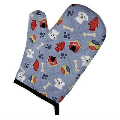 "Caroline's Treasures BB3987OVMT Dog House Collection Maltese Oven Mitt, 12"" by 8.5"", Multicolor"